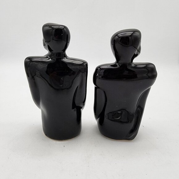 Modernist 1980's Man Woman Busts Pair - Picture 3 of 5
